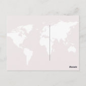 旅行は生きる/世界地図 ポストカード (裏面)