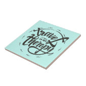 旅行は私のセラピーです タイル (側面)