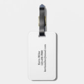 旅行は私のセラピーの荷物のラベルです ラゲッジタグ (裏面縦)