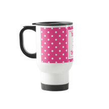 旅行は私のセラピーモダンピンクと白いドット