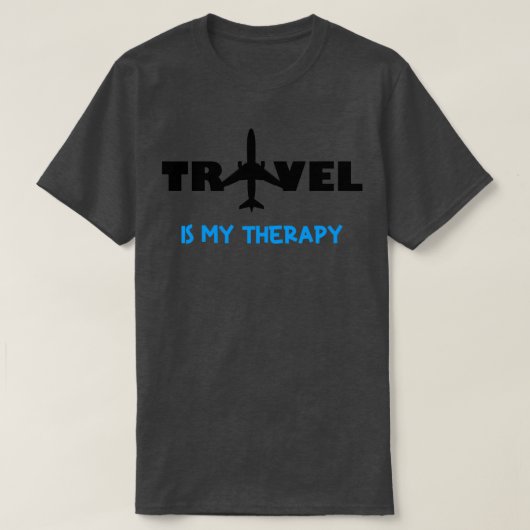 旅行は私のセラピー旅行パイロット旅行s for Women Tシャツ (デザイン正面)
