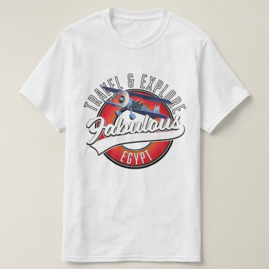 旅行は素晴らしいエジプトのロゴを探索する。 Tシャツ (デザイン正面)