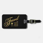 旅行は自力で行く価値がある ラゲッジタグ (正面横)