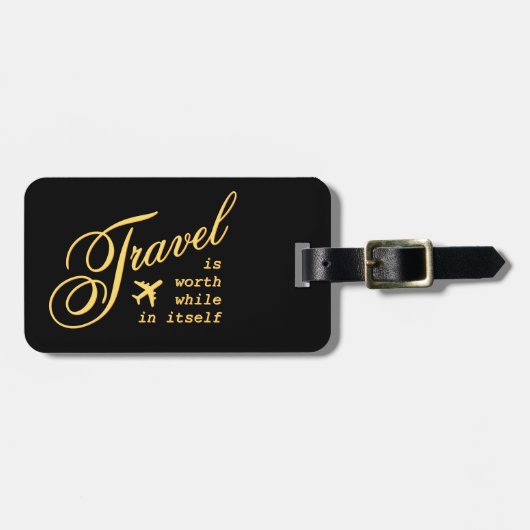 旅行は自力で行く価値がある ラゲッジタグ (正面横)