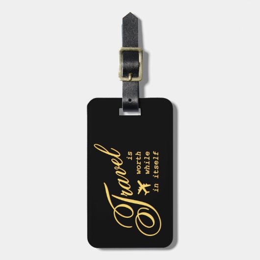 旅行は自力で行く価値がある ラゲッジタグ (正面縦)