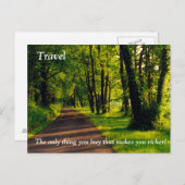 旅行は豊かになる ポストカード (正面/裏面)