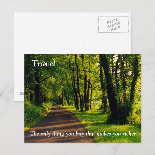 旅行は豊かになる ポストカード (正面/裏面)