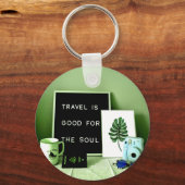 旅行は魂に良い キーホルダー (正面)
