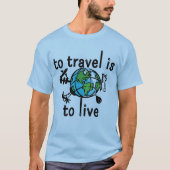 旅行はTシャツを着て行く Tシャツ (正面)