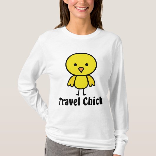 旅行ひよこ Tシャツ (正面)