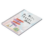旅行または旅行ノートブックプランナー ノートブック (左側)