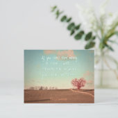 旅行もしする金がない – 歩く ポストカード (スタンド正面)