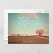 旅行もしする金がない – 歩く ポストカード (正面/裏面)