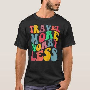旅行より心配が少ない審美的トレンディー背中 Tシャツ