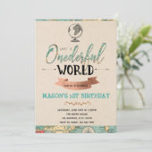 旅行をテーマにしたパーティーの招待状 招待状 (スタンド正面)