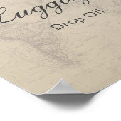 旅行をテーマにしたブライズシャワー 荷物お預かり ポスター (角)