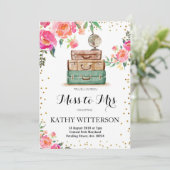 旅行をテーマにしたブライダルシャワーの招待状 招待状 (スタンド正面)