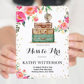 旅行をテーマにしたブライダルシャワーの招待状 招待状