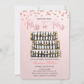 旅行をテーマにしたブライダルシャワーの招待状 招待状 (正面)