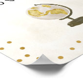 旅行をテーマにしたブライダルシャワー標識 ポスター (角)