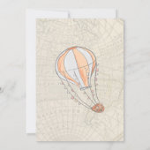 旅行をテーマにしたベビーシャワーの招待状 招待状 (裏面)