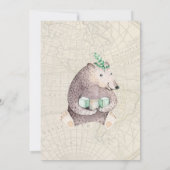 旅行をテーマにしたベビーシャワー招待状 (裏面)