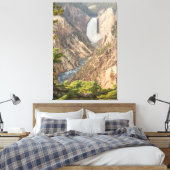 旅行をテーマにしたホームデコールと滝の写真 キャンバスプリント (インサイチュ (寝室))