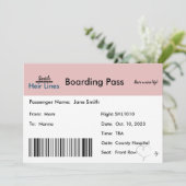 旅行をテーマにした妊娠告知(ニュートラル) 案内状 (スタンド正面)