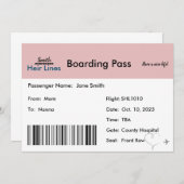 旅行をテーマにした妊娠告知(ニュートラル) 案内状 (正面/裏面)