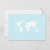 旅行をテーマにした赤ちゃんシャワーかわいいフラットサンキューカード サンキューカード (裏面)