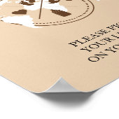 旅行をテーマにした赤ちゃんシャワーのパスポート手荷物要求 ポスター (角)