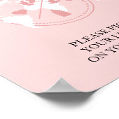 旅行をテーマにした赤ちゃんシャワーのパスポート手荷物要求 ポスター (角)