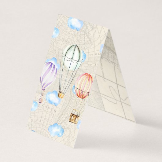 旅行をテーマにした赤ちゃんシャワー | お知らせ (裏面)