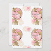 旅行をテーマにした退職パーティの招待状 招待状 (裏面)