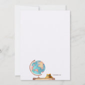 旅行をテーマにした退職パーティー 招待状 (裏面)