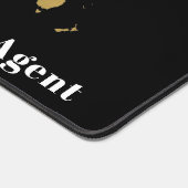 旅行をテーマにした金ゴールド世界地図 デスクマット (コーナー)