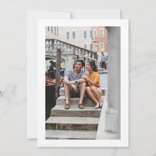 旅行をテーマ結婚にした | 行き先結婚式 セーブザデート (裏面)