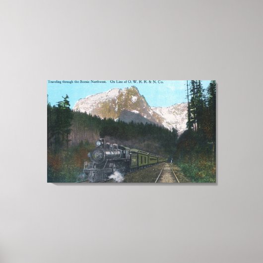 旅行を北西に進める キャンバスプリント (正面)