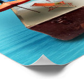 旅行を変更する旅行ファンタジーデザインポスター ポスター (角)