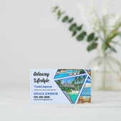 旅行アドバイザーの名刺 名刺 (スタンド正面)