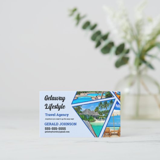 旅行アドバイザーの名刺 名刺 (スタンド正面)