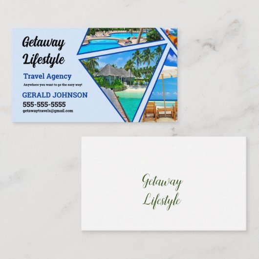 旅行アドバイザーの名刺 名刺 (正面/裏面)