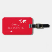 旅行アドベンチャレパーソナライズされたッエレガントド ラゲッジタグ (正面横)