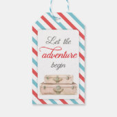 旅行アドベンチャーエクスタージングパーティービーフゲスト ギフトタグ (裏面)