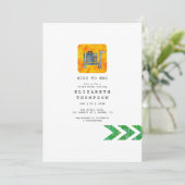 旅行アドベンチャーパスポ恋しく思ース – ミセス・ブライダルシャワー 招待状 (スタンド正面)