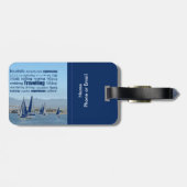 旅行アドベンチャーワードおもしろい ラゲッジタグ (裏面横)