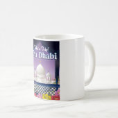 旅行アブダビヴィンテージ旅行ポスター コーヒーマグカップ (正面右)