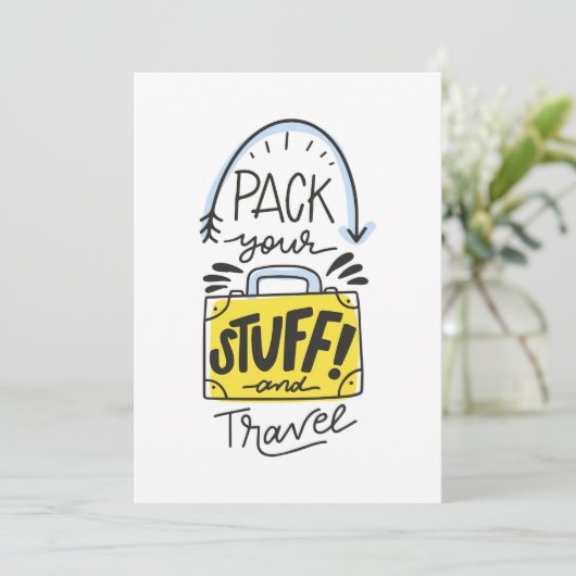 旅行アートパックあなたの物と旅行 セーブザデート (スタンド正面)