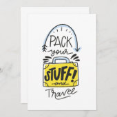 旅行アートパックあなたの物と旅行 セーブザデート (正面/裏面)