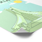 旅行アートポスターMartyrs memorial of Algeria ポスター (角)